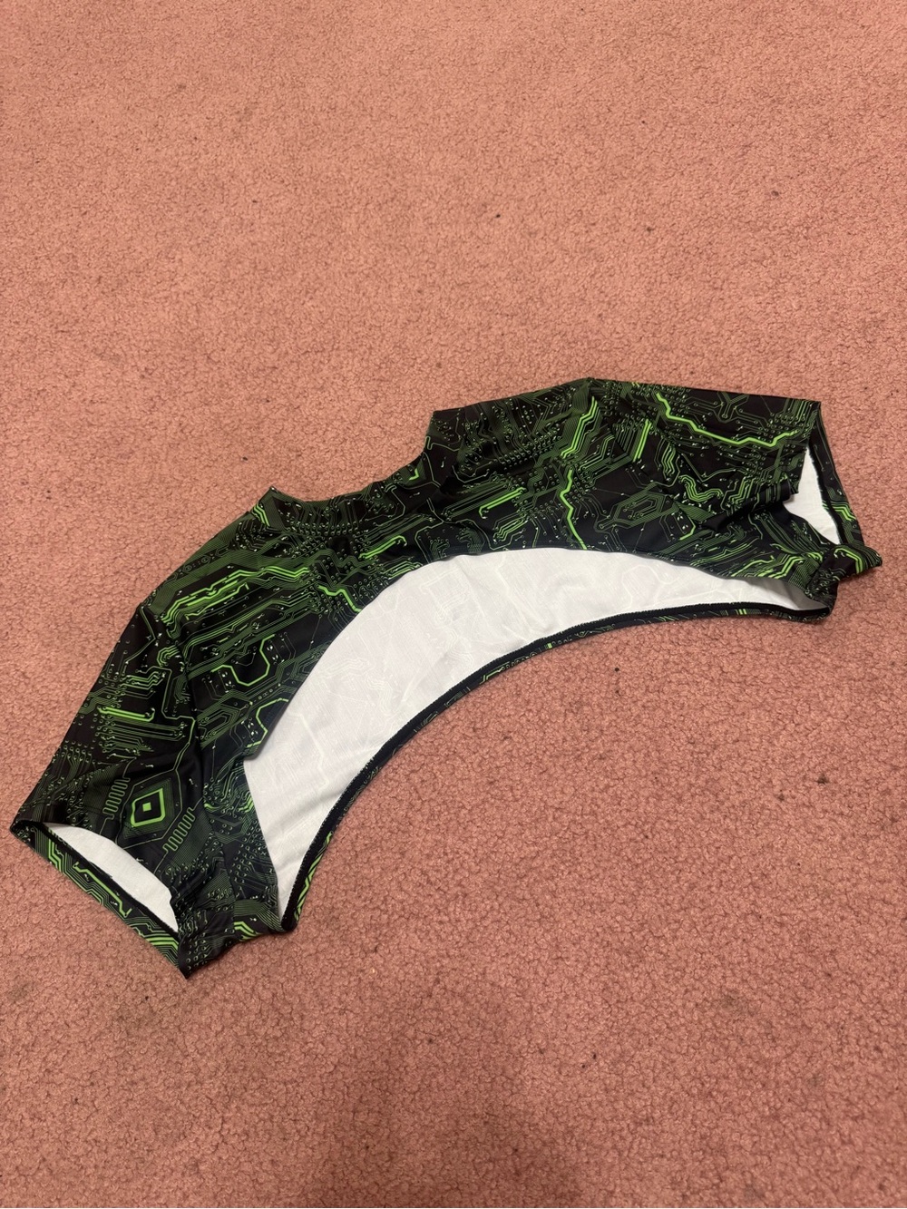 New 3x black green circuit board top shrug cyber punk rave festival shirt